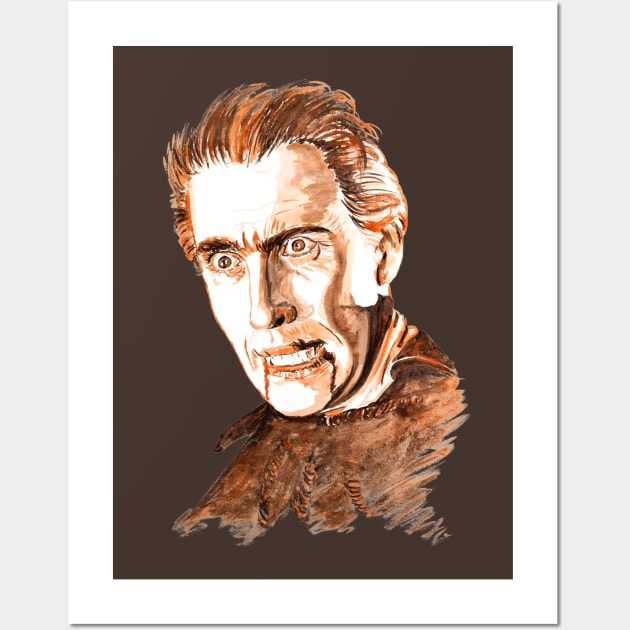 Dracula-Christopher Lee Classic Wall Art by beaugeste2280@yahoo.com